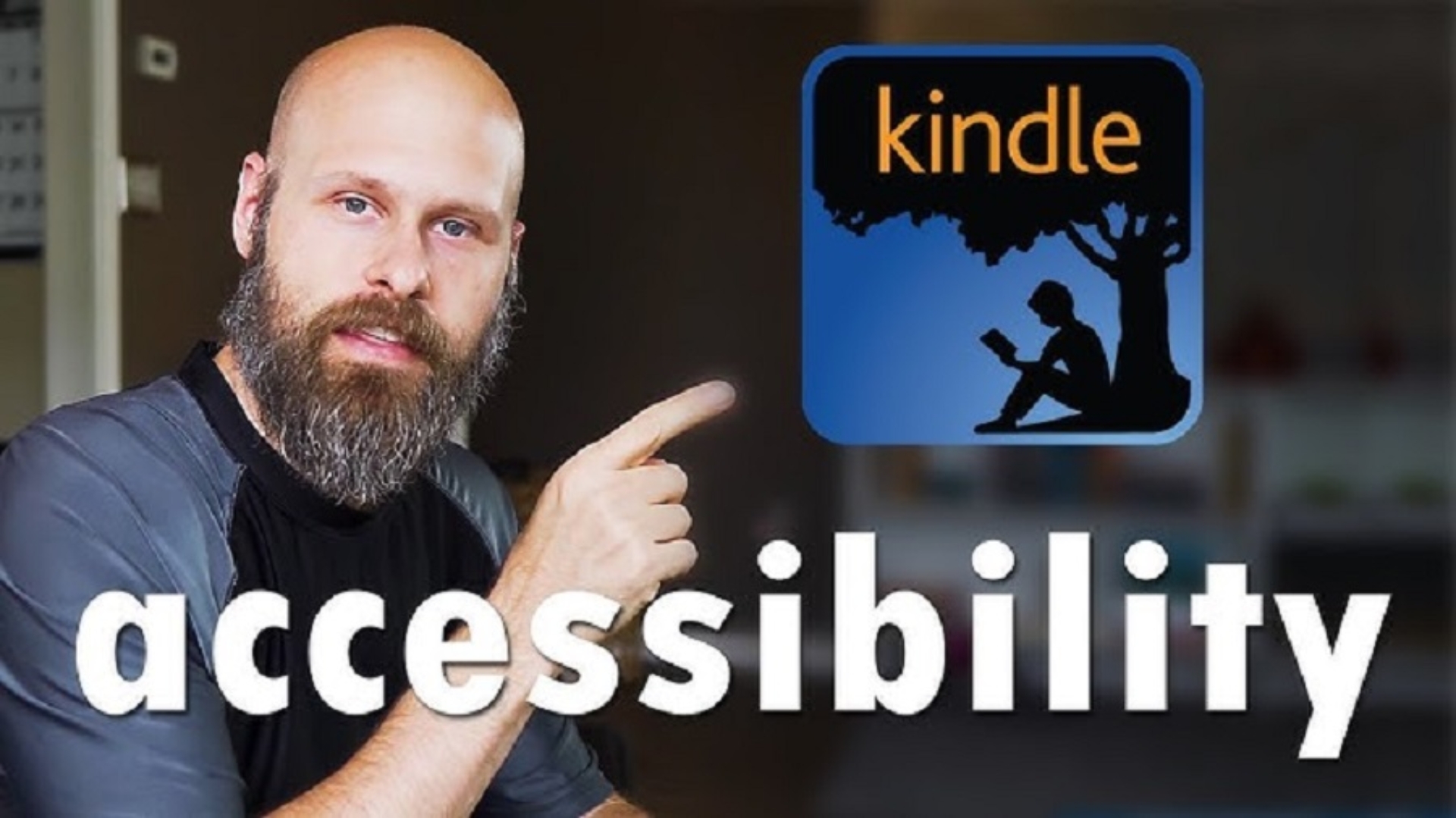 Sam Seavey reviewing the Kindle for Accessibility