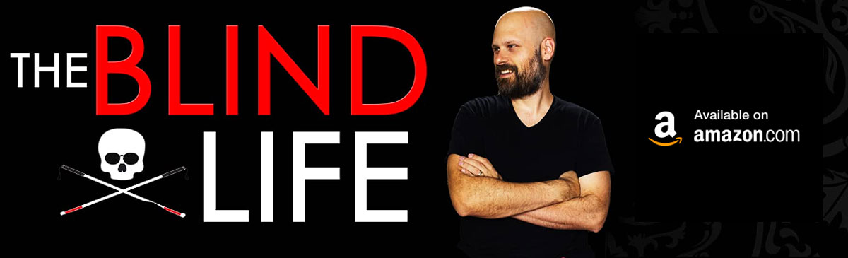 Amazon store banner for The Blind Life